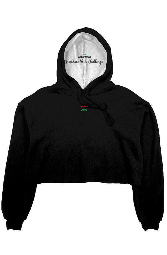 crop fleece hoodie