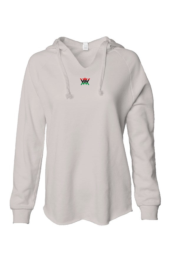 Womens Lightweight Wash Hooded Sweatshirt