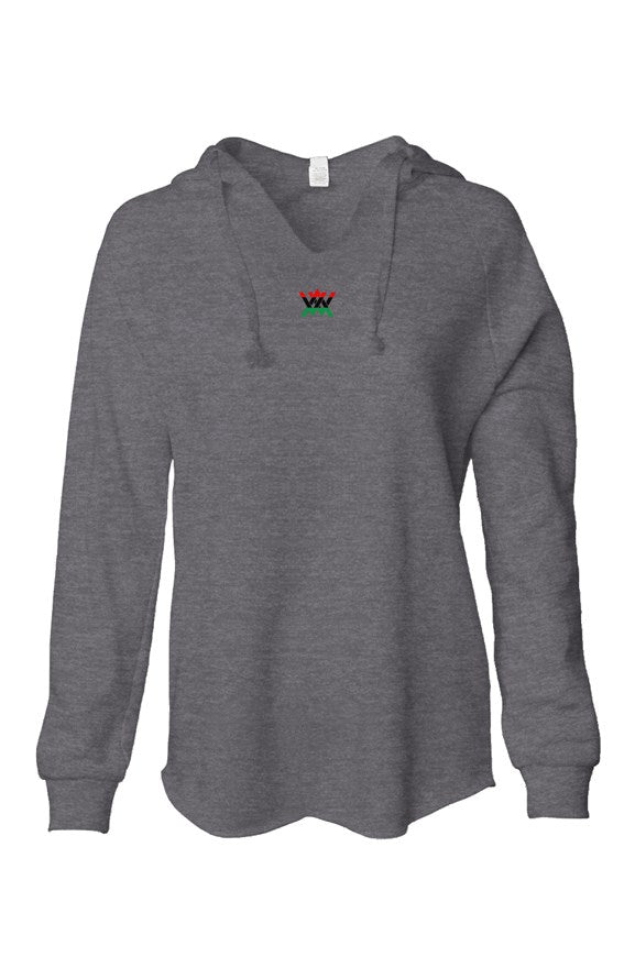 Womens Lightweight Wash Hooded Sweatshirt