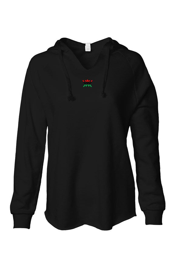 Womens Lightweight Wash Hooded Sweatshirt
